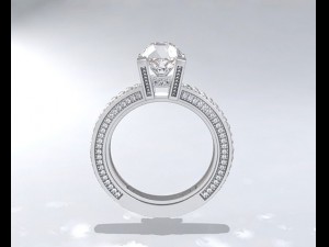 silver ring 3D 모델