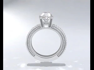 シルバーリング 3Dモデル