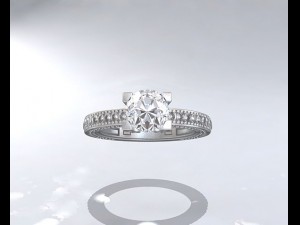 silver ring 3D 모델