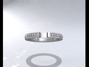 silver ring 3D 모델
