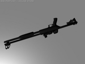 fn tactical shotgun Modelo 3D