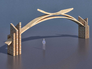 pack of different type of gate s vr - ar - low-poly 3D Model