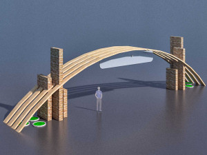 pack of different type of gate s vr - ar - low-poly 3D Model