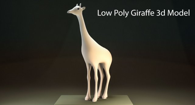 low poly giraffe vr - ar - low-poly 3D Model .c4d .max .obj .3ds .fbx .stl .blend 