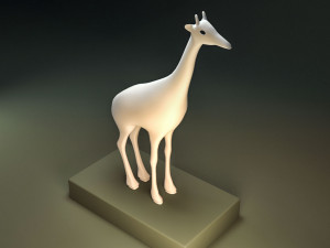 low poly giraffe vr - ar - low-poly 3D Model