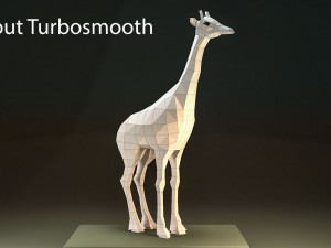 low poly giraffe vr - ar - low-poly 3D Model