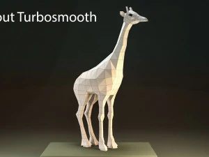 low poly giraffe vr - ar - low-poly 3D Model