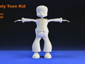 toon kid vr - ar - low-poly 3D Модель