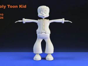 toon kid vr - ar - low-poly 3D Model