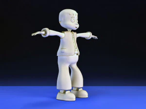 toon kid vr - ar - low-poly 3D Model