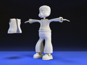 toon kid vr - ar - low-poly 3D Модель