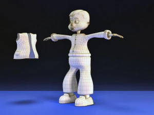 toon kid vr - ar - low-poly 3D Model
