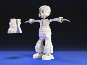 toon kid vr - ar - low-poly 3D Модель