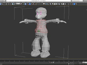toon kid vr - ar - low-poly 3D Model