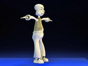 low poly toon old man vr - ar - low-poly 3D Model
