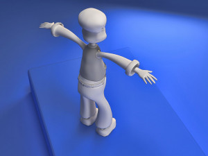 low poly toon old man vr - ar - low-poly 3D Model
