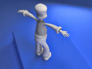 low poly toon old man vr - ar - low-poly 3D Model