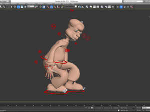 low poly toon old man vr - ar - low-poly 3D Model