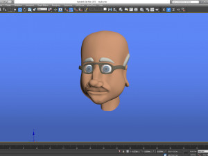 low poly toon old man face vr - ar - low-poly 3D मॉडल