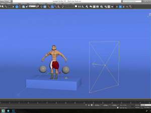 toon muscle man 3D Model