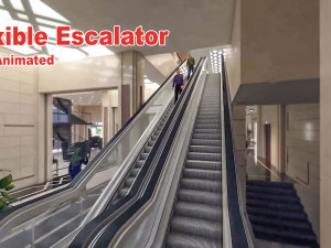 flexible escalator  3D Models