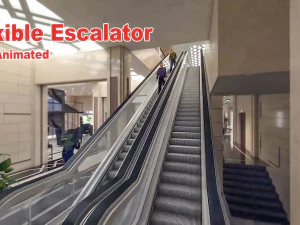 scala mobile flessibile Modello 3D