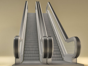 flexible escalator 3D Model