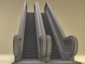 flexible escalator 3D Model