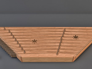 high detailed santur 3D Model