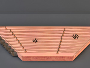 high detailed santur 3D Model