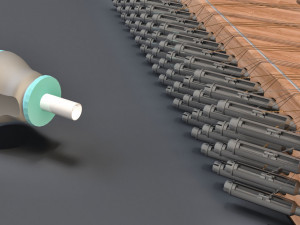 high detailed santur 3D Model