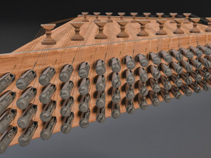high detailed santur 3D Model