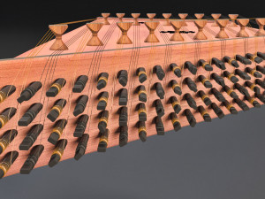 high detailed santur 3D Model
