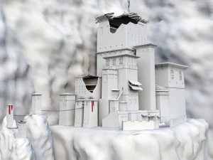 ruined empire basic model 3D Model