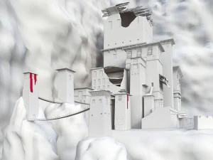 ruined empire basic model 3D Model