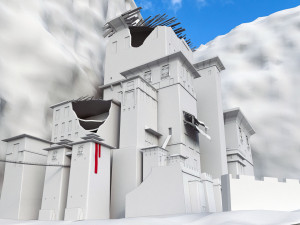 ruined empire basic model 3D मॉडल