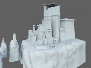 ruined empire basic model 3D मॉडल