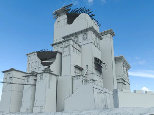 ruined empire basic model 3D Model