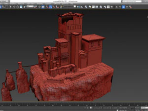 ruined empire basic model 3D Model
