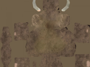 elephant mom and child vr - ar - low-poly Modèle 3D