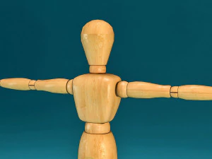 wooden character 3D Model