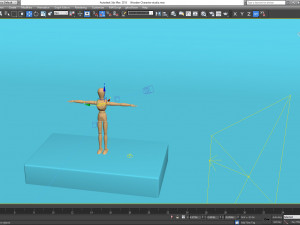 wooden character Model 3D