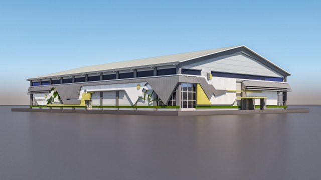 sport complex 3D-Modell .c4d .max .obj .3ds .fbx .stl .blend 