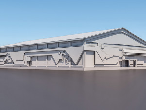 sport complex 3D-Modell