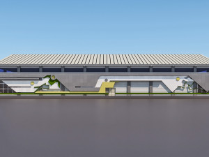 sport complex 3D-Modell