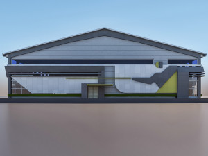 sport complex 3D-Modell