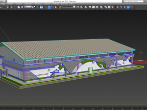 sport complex 3D-Modell
