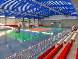 realistic sport hall complex 3Dモデル
