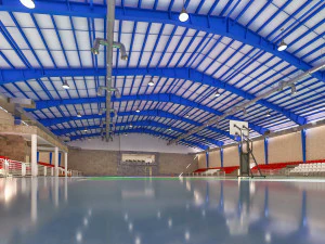 realistic sport hall complex 3D Model