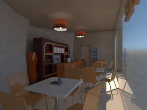 small coffee shop 3Dモデル